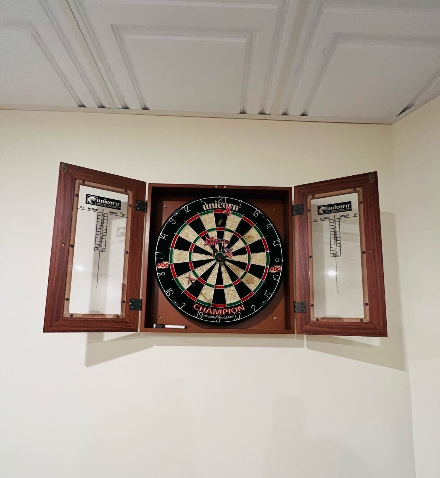Dartboard game area