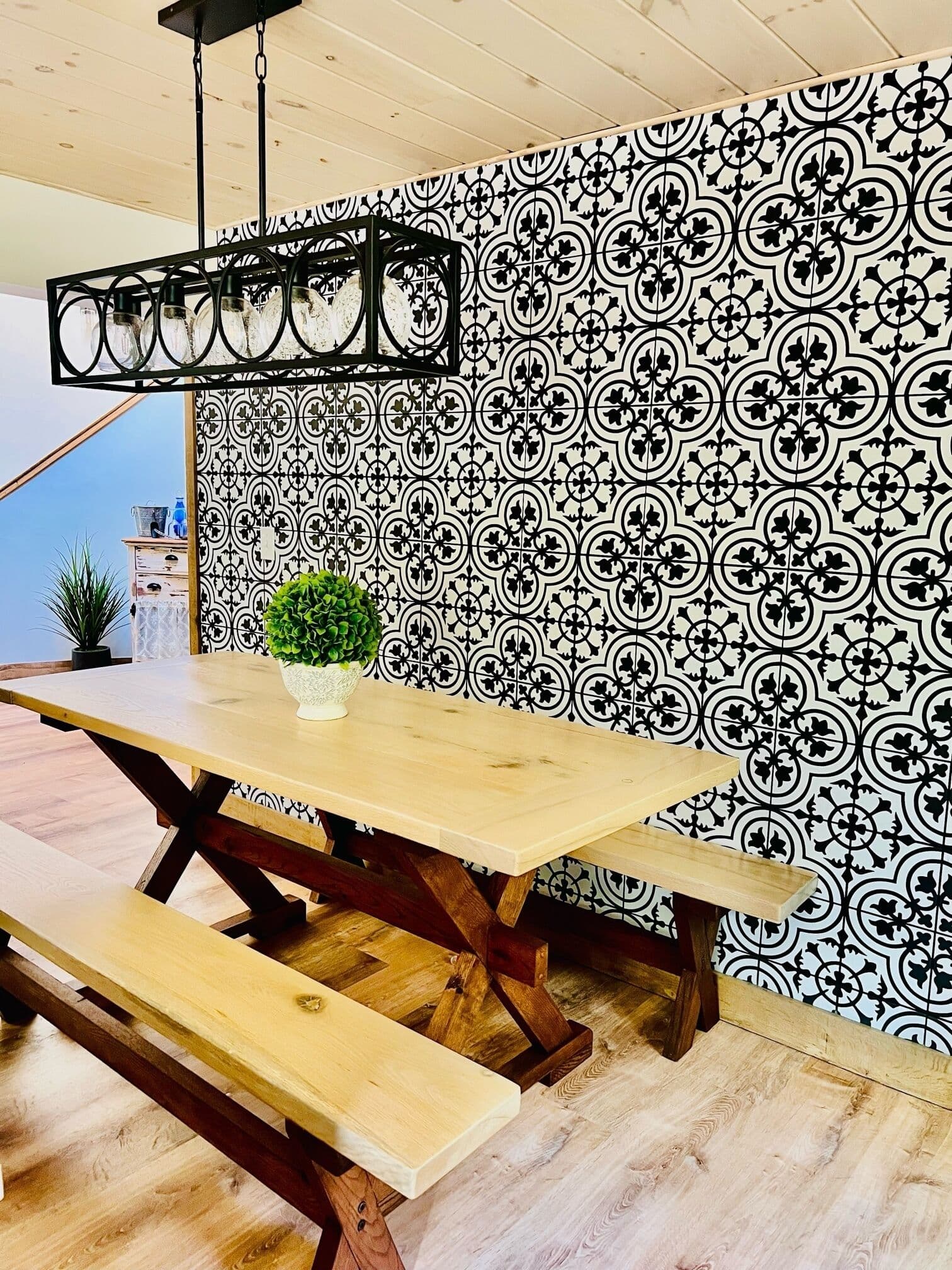 Dining area near kitchen