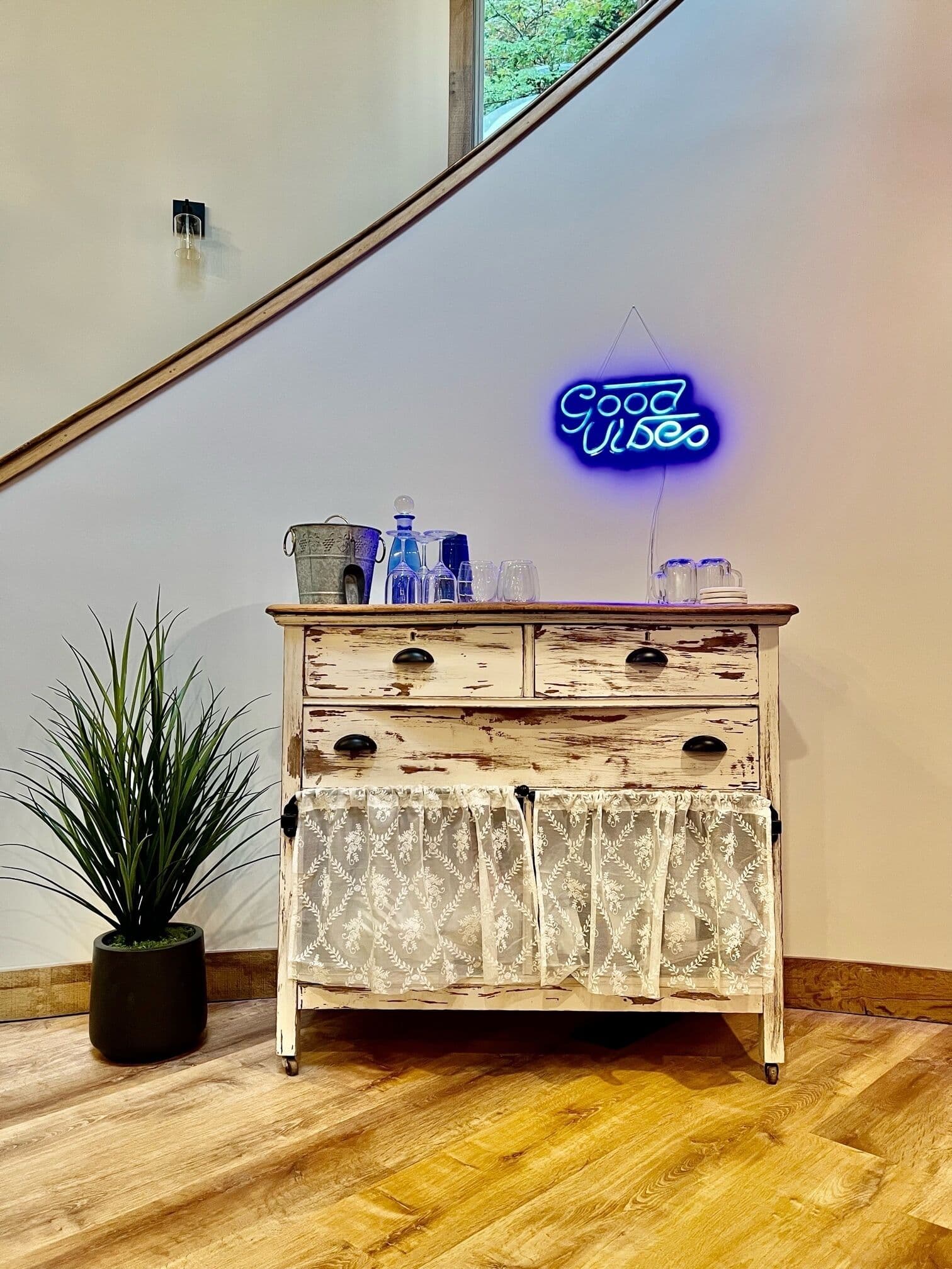 Living room side table detail